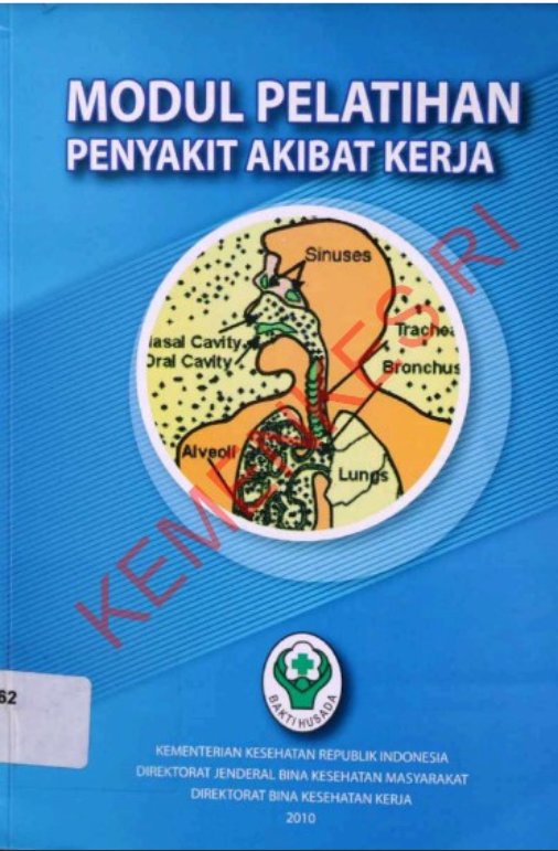Sampul Modul Pelatihan Penyakit Akibat Kerja