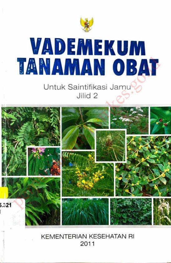 Sampul Vademekum Tanaman Obat untuk Saintifikasi Jamu Jilid 2