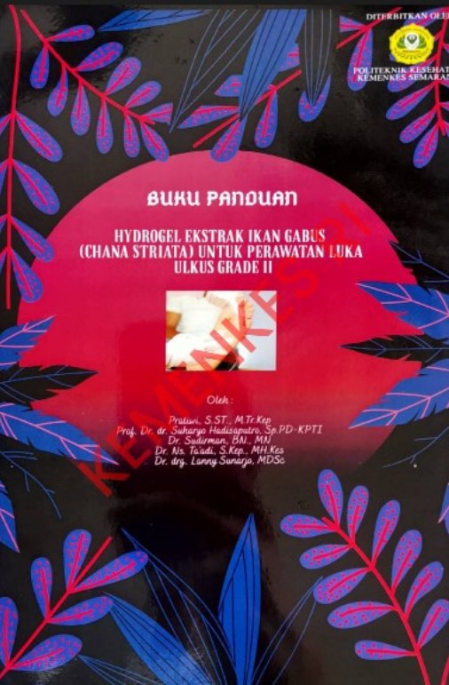 Sampul Buku Panduan Hydrogel Ekstrak Ikan Gabus (Chana Striata) Untuk Perawatan Luka Ulkus Grade II