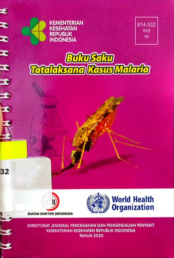 Sampul Buku Saku Tatalaksana Kasus Malaria