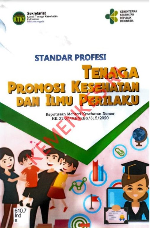Sampul Standar profesi tenaga promosi kesehatan dan ilmu prilaku