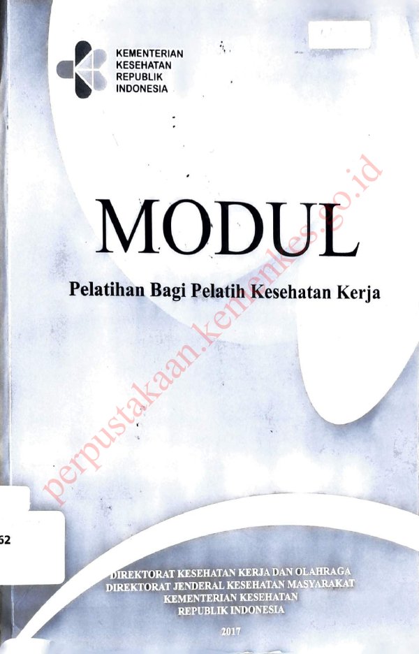 Sampul Modul Pelatihan bagi Pelatih Kesehatan Kerja