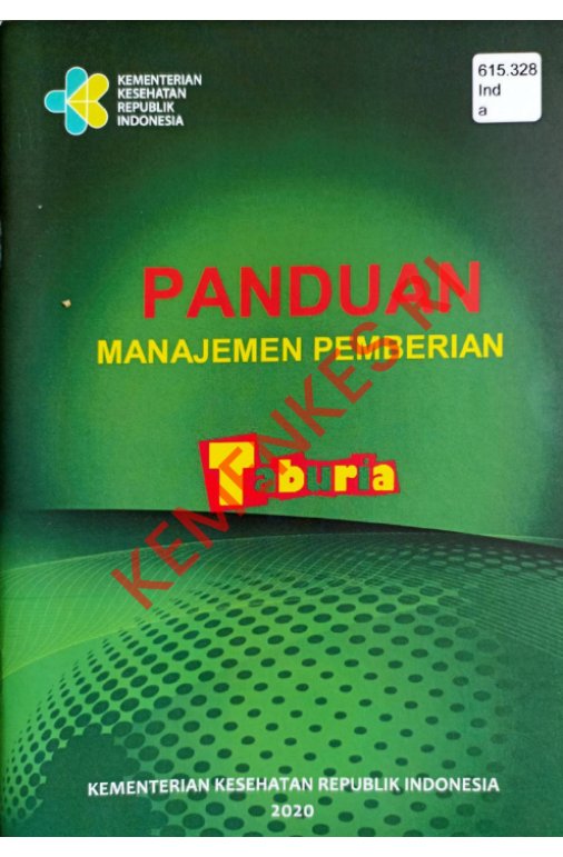 Sampul Panduan Manajemen Pemberian Taburia