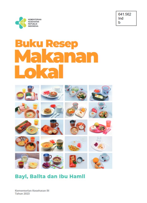 Sampul Buku Resep Makanan Lokal