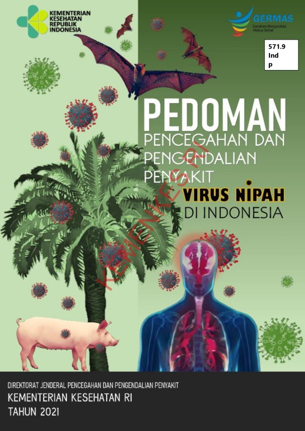Sampul Pedoman Pencegahan dan Pengendalian Penyakit Virus Nipah di Indonesia