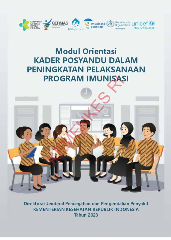 Sampul Modul Orientasi Kader Posyandu dalam Peningkatan Pelaksanaan Program Imunisasi