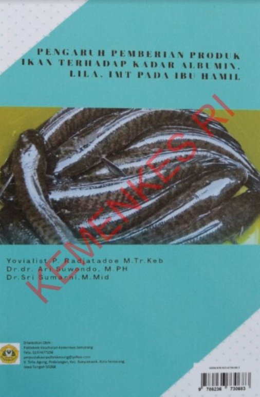 Sampul Pengaruh Pemberian Produk Ikan Terhadap Kadar Albumin, Lila , Imt Pada Ibu Hamil