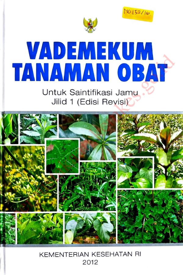 Sampul Vademekum Tanaman Obat untuk Saintifikasi Jamu Jilid 1