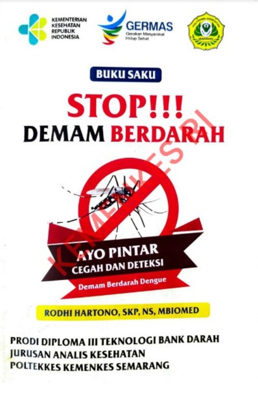 Sampul Buku Saku Stop Demam Berdarah, 2019