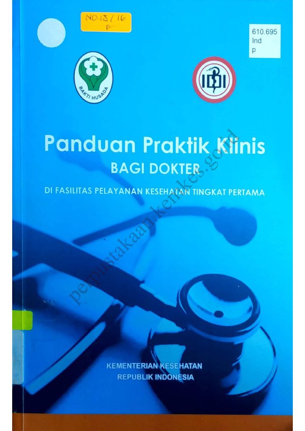 Sampul Panduan Praktik Klinis bagi Dokter di Fasilitas Pelayanan Kesehatan Tingkat Pertama