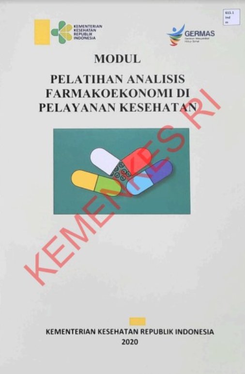Sampul Modul Pelatihan Analisis Farmakoekonomi di Pelayanan Kesehatan
