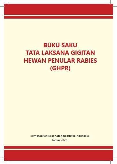 Sampul Buku Saku Tata Laksana Gigitan Hewan Penular Rabies (GHPR)