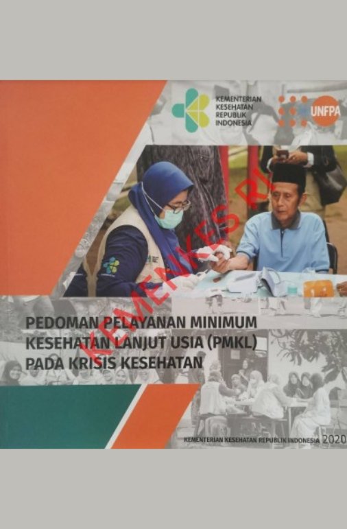 Sampul Pedoman Pelayanan Minimun Kesehatan Lanjut Usia (PMKL) Pada Krisis Kesehatan