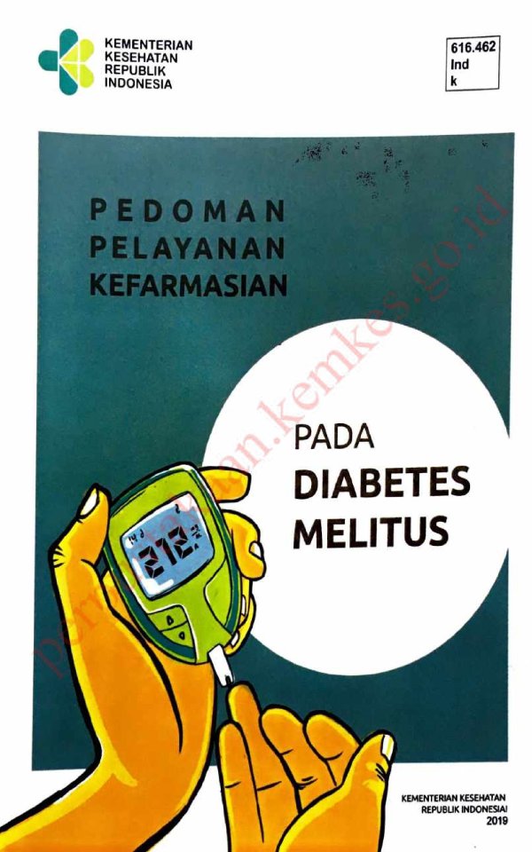 Sampul Pedoman Pelayanan Kefarmasian pada Diabetes Melitus