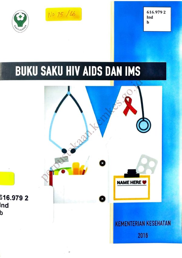 Sampul Buku saku HIV AIDS dan IMS
