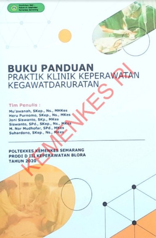 Sampul Buku Panduan Praktik Klinik Keperawatan Kegawatdaruratan
