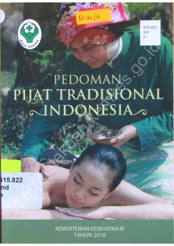 Sampul Pedoman Pijat Tradisional Indonesia