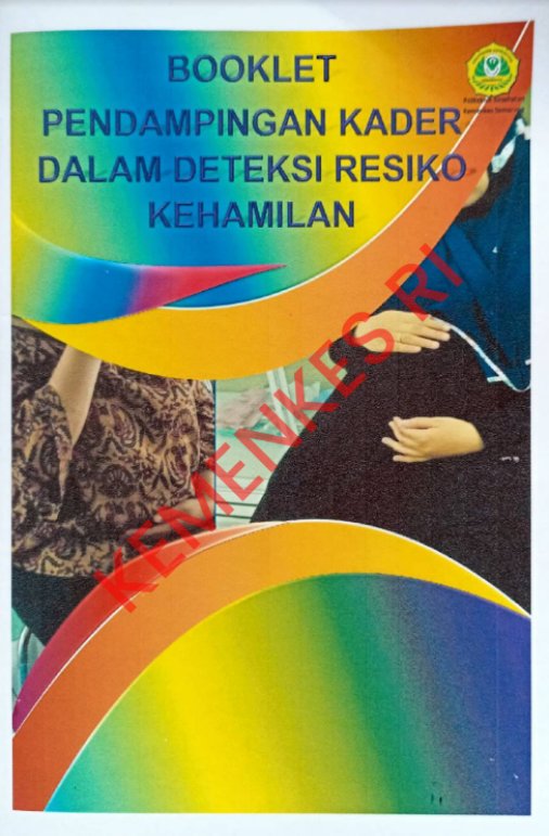 Sampul Booklet Pendampingan Kader Dalam Deteksi Resiko Kehamilan