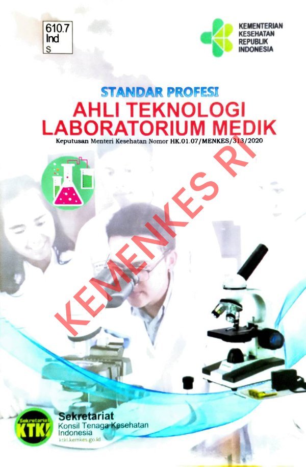 Sampul Standar profesi ahli teknologi laboratorium medik