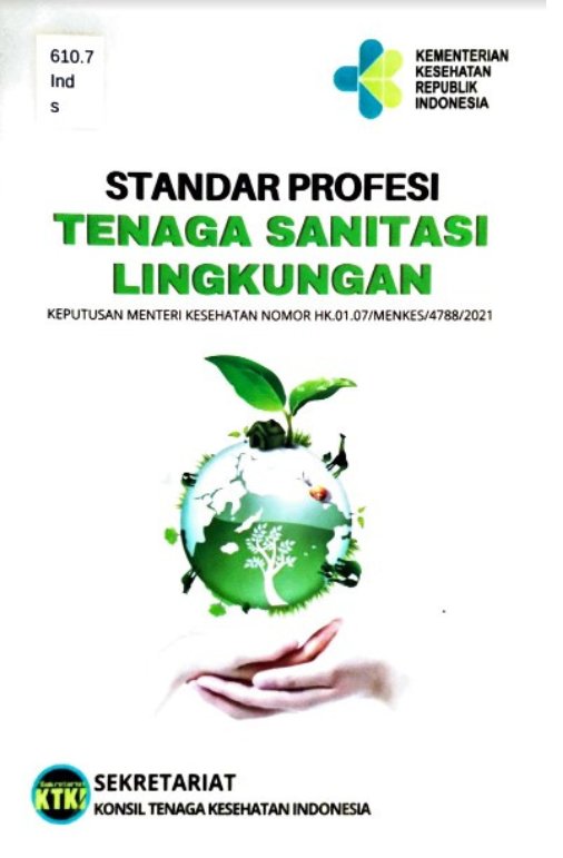 Sampul Standar profesi tenaga sanitasi lingkungan