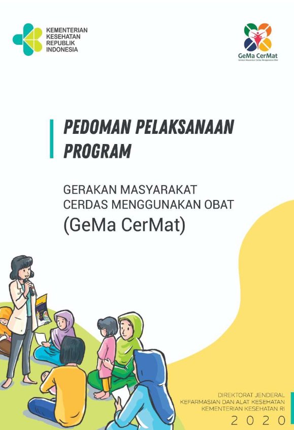 Sampul Pedoman Pelaksanaan Program Gerakan Masyarakat Cerdas Menggunakan Obat (GeMa CerMat)