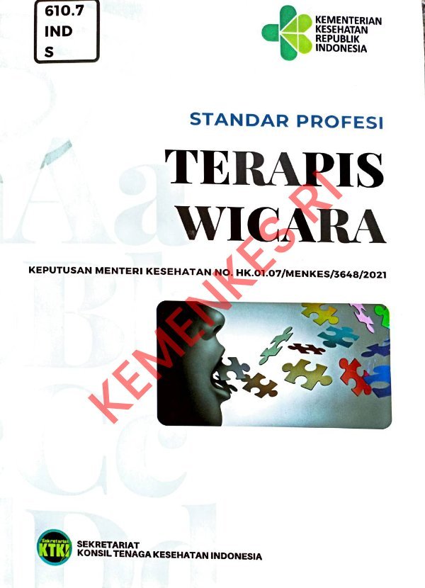 Sampul Standar profesi terapis wicara