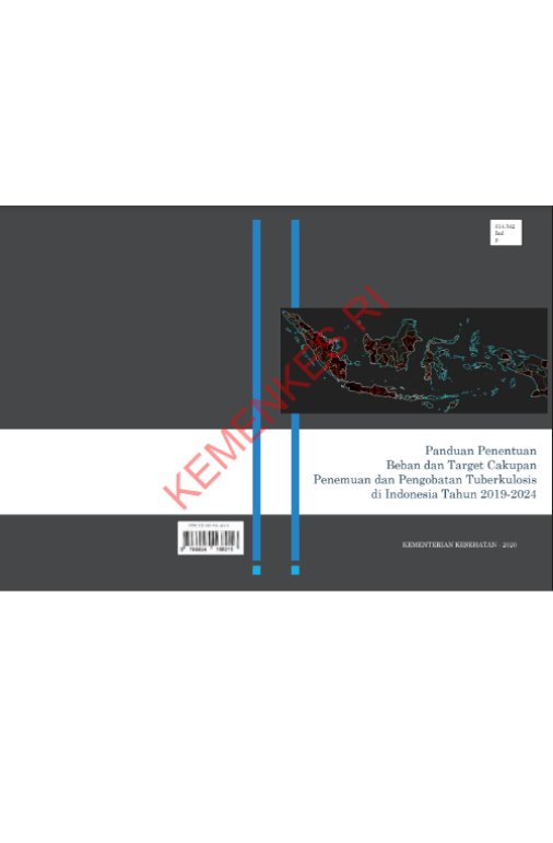 Sampul Panduan Penentuan Beban dan Target Cakupan Penemuan dan Pengobatan Tuberkulosis di Indonesia Tahun 2019-2024