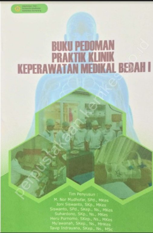 Sampul Buku Pedoman Praktik Klinik Keperawatan Medikal Bedah I