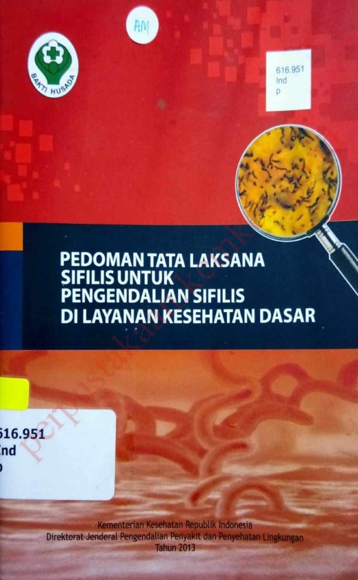 Sampul Pedoman Tata Laksana Sifilis untuk Pengendalian Sifilis di Layanan Kesehatan Dasar