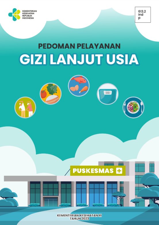 Sampul Pedoman Pelayanan Gizi Lanjut Usia