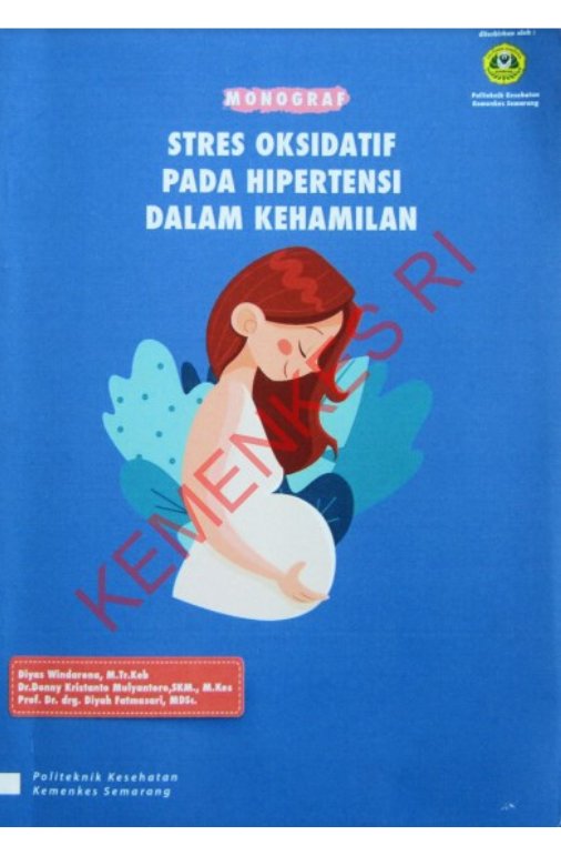 Sampul Monograf Stres Oksidatif Pada Hipertensi Dalam Kehamilan