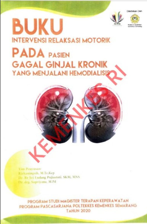 Sampul Buku Intervensi Relaksasi Motorik Pada Pasien Gagal Ginjal Kronik Yang Menjalani Hemodialisis