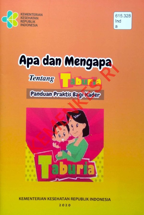 Sampul Apa dan Mengapa Tentang Taburia Panduan Praktis Bagi Kader 2020