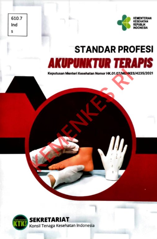 Sampul Standar profesi akupuntur terapis
